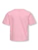 KIDS ONLY T-Shirt KOGMAIKEN LIFE CROPHEART TOP in romance rose