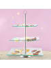 relaxdays Etagere eckig in Transparent/Silber