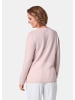 GOLDNER Kurzgröße:  Basicpullover mit V-Ausschnitt in puder