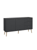 ebuy24 Sideboard Bodo Grau 148 x 40 cm