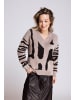 ZHRILL Sweatshirt ZHBURA BLACK/CREAM in BLACK/CREAM