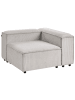 Beliani Sofaelement ARDAL in Beige/Schwarz - (W) 120 x (H) 68 x (L) 120 cm linksseitig