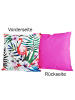 JACK 2er Set Motiv Outdoor Kissenhülle Kissenbezug 45x45cm in Flamingo