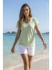 Beach Time V-Shirt in lime