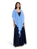 Vera Mont Chiffonstola mit Volant in Paris Blue