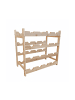 relaxdays Weinregal in Natur - (B)45 x (H)42 x (T)23,5 cm