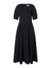 More & More feminines Baumwollmix- Maxikleid in black