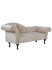 Beliani Chaiselongue LATTES in Beige - (W) 188 x (H) 87 x (L) 59 cm linksseitig