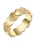 Lulu & Jane Ring Muschel aus Messing in gelbgold