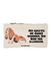 Mr. & Mrs. Panda Schminktasche Hund Basset Hound mit Spruch in Weiß