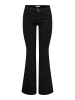 ONLY Schlaghosen-Jeans in Black Denim