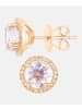 Diamant L'éternel Ohrstecker aus 375 Roségold mit Diamant mit Amethyst