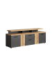 ebuy24 TV Tisch Esteban Antrazit 180 x 47 cm