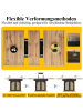 ABRIHOME Ausziehbarer Esstisch Küchentisch 110-140×80cm für 4-6 Personen 