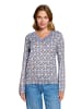 Betty Barclay Blusenshirt mit Gummizug in Blau/Braun