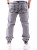 RESLAD Jeans Denim Jogginghose in grau