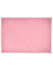 Beliani Kuscheldecke HONEYCOMB in Rosa/Weiß - (W) 150 x (H) 2 x (L) 200 cm