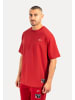 SMILODOX T-Shirt Rayk in Bordeaux