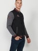 KOROSHI Sweatshirt Jacke in SCHWARZ