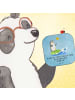 Mr. & Mrs. Panda Tassenuntersetzer Pinguin Surfer mit Spruch in Eisblau