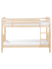 Beliani Kinderbett REVIN in Braun - (W) 97 x (H) 150 x (L) 208 cm