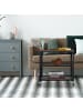 relaxdays Rollwagen in Schwarz/ Braun - (B)60 x (H)61 x (T)40 cm
