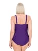 Ulla Popken Badeanzug in tiefes violett