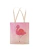 Mr. & Mrs. Panda Tote Bag Flamingo Classic ohne Spruch in Aquarell Pink
