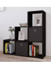 VCM  Holz Stand Treppenregal Regal 6 Fächer Nitas in Schwarz