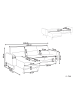 Beliani Ecksofa OLLSTA in Beige/Braun - (W) 258 x (H) 88 x (L) 147 cm