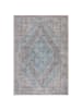 KADIMA DESIGN Waschbarer Teppich Medallion Muster, Orientalisch, Wohnzimmer in Blau