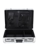 Alumaxx Aktenkoffer 45 cm Laptopfach in silber-carbon