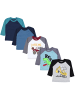TupTam Baby Jungen Langarmshirt 5er Set in grau/grün