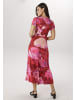 Aniston SELECTED Midikleid in rot-rosa-pink-dunkelrot-beige-rost-lila