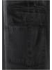 Urban Classics Urban Classics Tapered Heavy Ounce Baggy Cargo Jeans in black washed