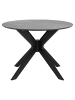 ebuy24 Esstisch Duffy Schwarz 105 x 105 cm