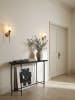 KADIMA DESIGN Konsolentisch 90x29x85 cm Design Anrichte Glas Flur,