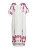 usha FESTIVAL Damen Kleid in Weiss Mehrfarbig