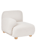 Beliani Sofaelement AMLI in Weiß/Braun - (W) 87 x (H) 75 x (L) 91 cm rechtsseitig
