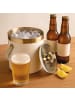 relaxdays Eiswürfelbehälter in Weiß/ Gold - 1,5 Liter
