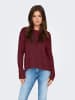 ONLY Strickpullover in Cabernet