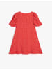 KOTON Kleid in Rot Gemustert