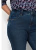 sheego Bootcut-Jeans in dark blue denim