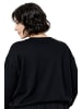 Ulla Popken Sweatshirt in schwarz