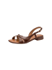 Tamaris Flache Ledersandalen Braun
