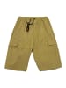 Forbest Cargo Bermuda Shorts Kurze Freizeit Hose mit Tunnelzug in Hellbraun