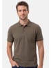 Ragman Poloshirt Basic in Braun / rot / dunkelrot