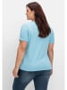 sheego Kurzarmshirt in aqua