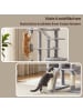 Feandrea Katzenbaum Clawfy in Hellgrau - (B)45 x (H)202 x (T)105 cm