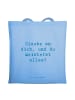Mr. & Mrs. Panda Schultertasche Spruch Stolpersteine im Alltag m... in Sky Blue